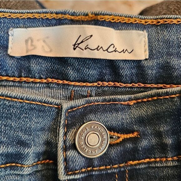 KanCan ankle jeans with front zippers. Sz 11/29 with 26" inseam - Picture 5 of 6